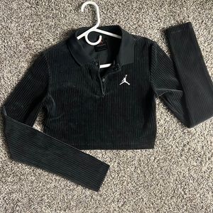 Jordan long sleeve crop top